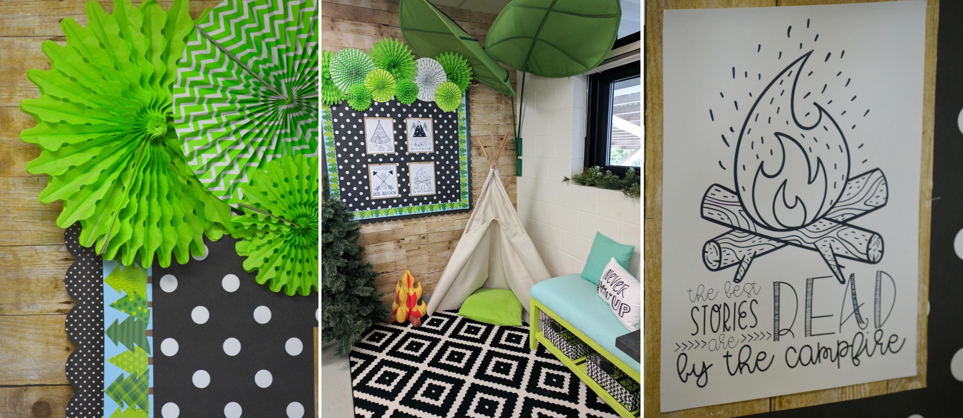 Camping Themed Reading Corner Fun365